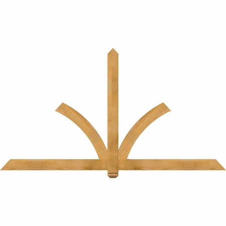 Ekena Millwork Redmond Rough Sawn Timber Gable Bracket, Western Red Cedar, 84"W x 45"H x 2"D x 4"F, 13/12 Pitch GBW084X45X0204RED00RWR